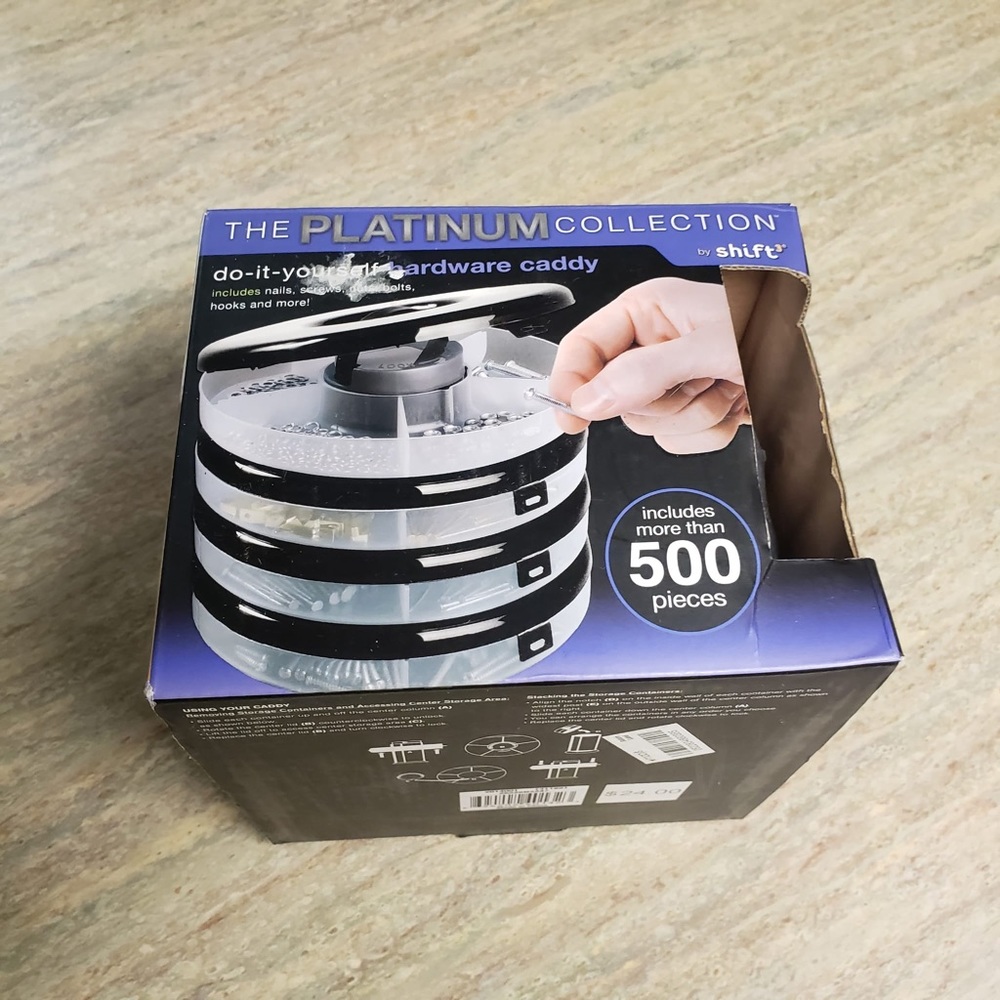 NWT The Platinum Collection DIY hardware caddy